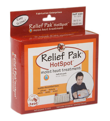 Relief Pak HotSpot Moist Heat Pack - half size - 5" x 12"