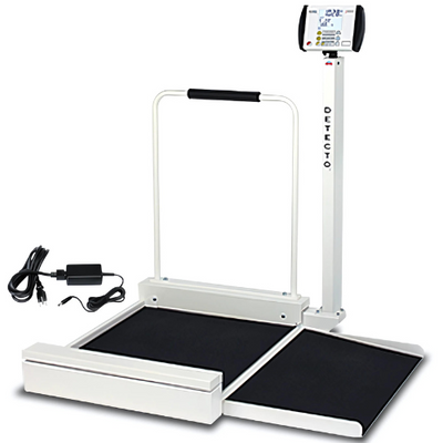 Detecto 6495 Stationary Wheelchair Scale w/ Column