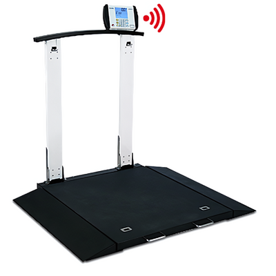 Detecto 6560 Portable Wheelchair Scale w/ Handrail