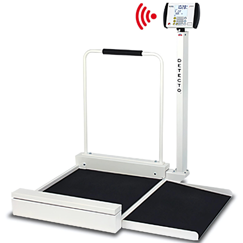 Detecto 6495 Stationary Wheelchair Scale w/ Column