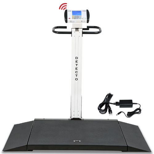 Detecto 6550 Portable Wheelchair Scale w/ Column