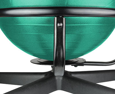 CanDo® Ball Chair - Metal - Mobile - with Back - no Arms - with 18" Ball