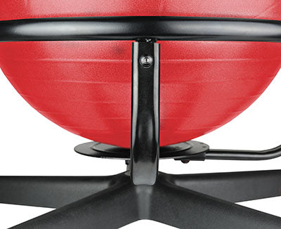 CanDo® Ball Chair - Metal - Mobile - with Back - no Arms - with 18" Ball