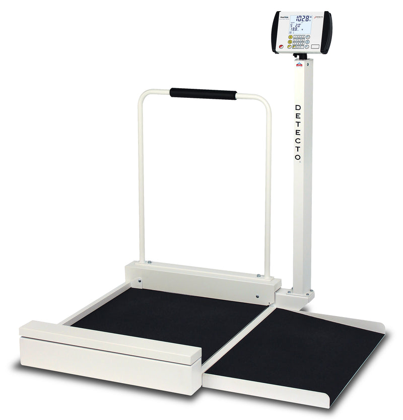 Detecto 6495 Stationary Wheelchair Scale w/ Column