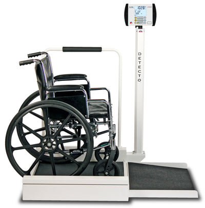 Detecto 6495 Stationary Wheelchair Scale w/ Column