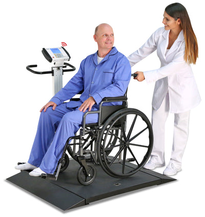 Detecto 6550 Portable Wheelchair Scale w/ Column