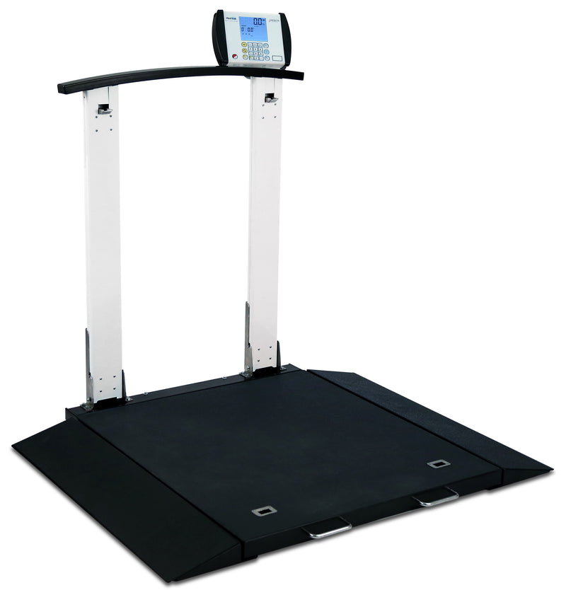 Detecto 6560 Portable Wheelchair Scale w/ Handrail