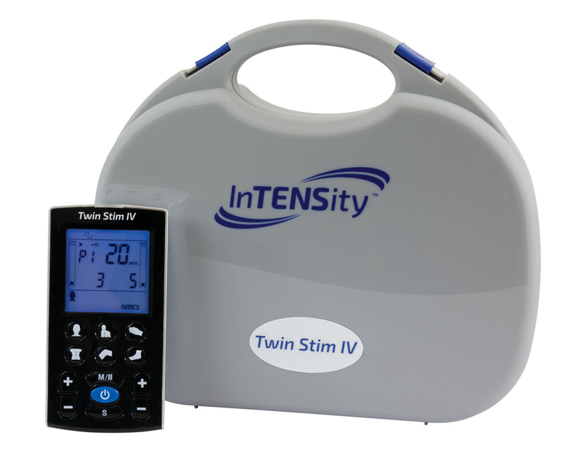 InTENSity Twin Stim IV - Rechargeable TENS & EMS Combo Electrotherapy Device