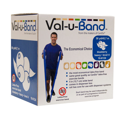 Val-u-Band Resistance Bands, Dispenser Roll, 50 Yds., 5-Piece Set (LATEX FREE)