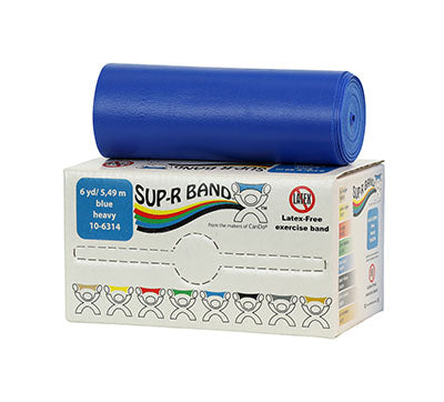 Sup-R Band Latex Free Exercise Band - 6 yard roll - 5-piece set