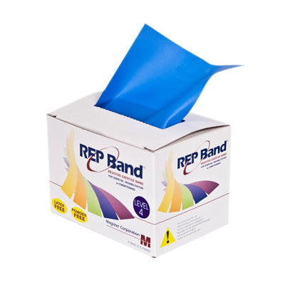 REP Band exercise band - latex free - 6 yard, set of 5 (1 each: peach, orange, lime, blueberry, plum