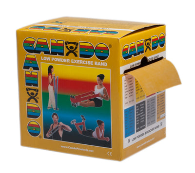 CanDo Low Powder Exercise Band - 50 yard roll