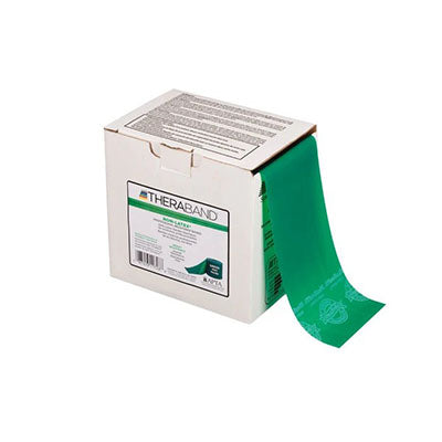 TheraBand exercise band - latex free - Twin-Pak 100 yards, set of 5 (1 each: yellow, red, green, blue, black)