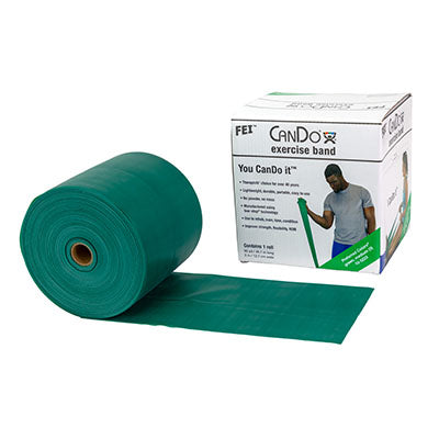 CanDo Low Powder Exercise Band - 50 yard roll