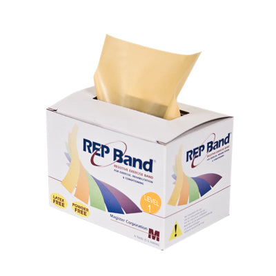 REP Band exercise band - latex free - 6 yard, set of 5 (1 each: peach, orange, lime, blueberry, plum