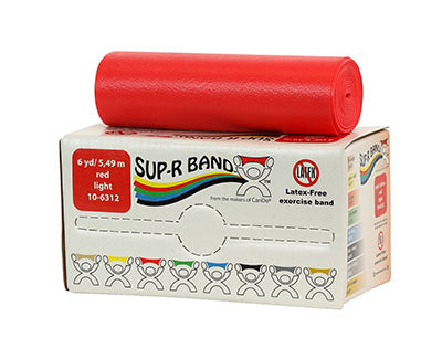 Sup-R Band Latex Free Exercise Band - 6 yard roll - 5-piece set