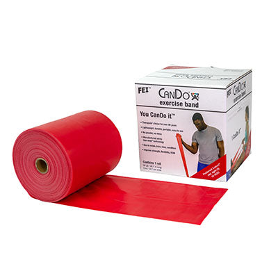 CanDo Low Powder Exercise Band - 50 yard roll