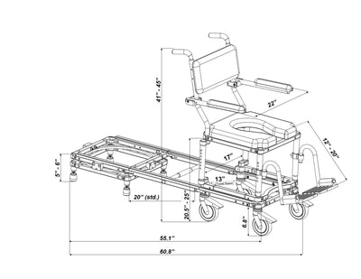 Nuprodx MC6000RS - Rear Shower Stall Slider