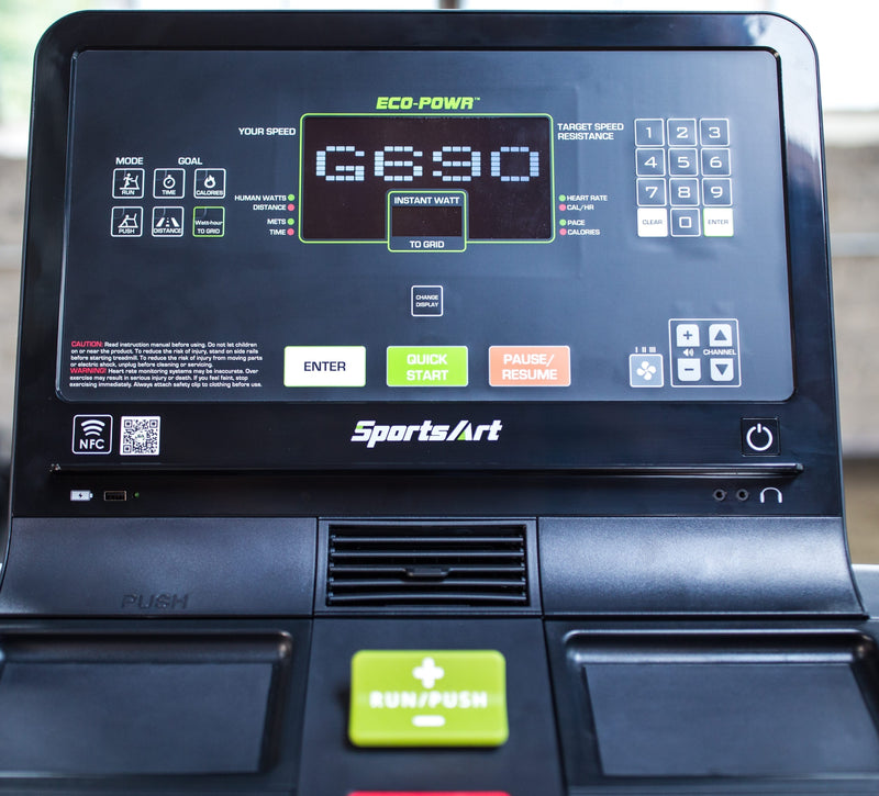 SportsArt G690 Verde Status Eco-Powr Treadmill