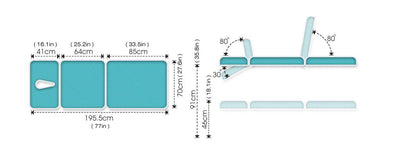 Everyway4All EU25 3-Section HiLo Treatment Table