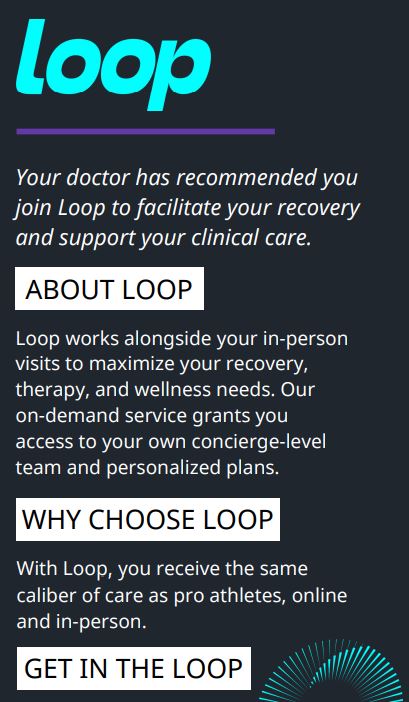 Loop Care - PhysioTherapy in the Palm of Your Hand