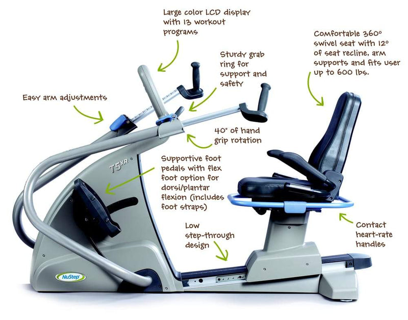 (CPO) NuStep T5XRW Recumbent Cross Trainer - US MED REHAB