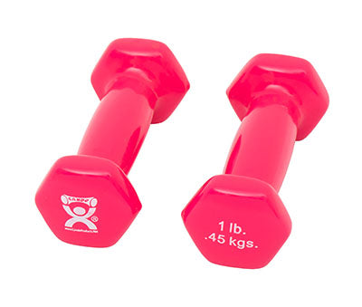 CanDo Vinyl Coated Dumbbell, Pair