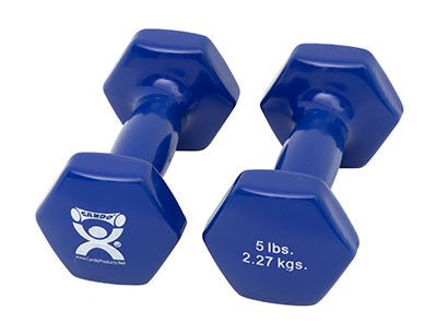 CanDo Vinyl Coated Dumbbell, Pair