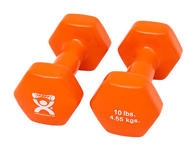 CanDo Vinyl Coated Dumbbell, Pair