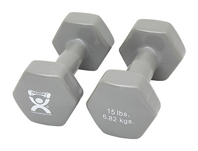 CanDo Vinyl Coated Dumbbell, Pair