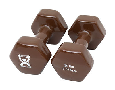 CanDo Vinyl Coated Dumbbell, Pair