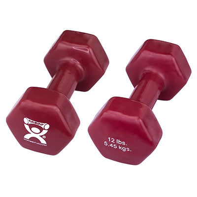 CanDo Vinyl Coated Dumbbell, Pair