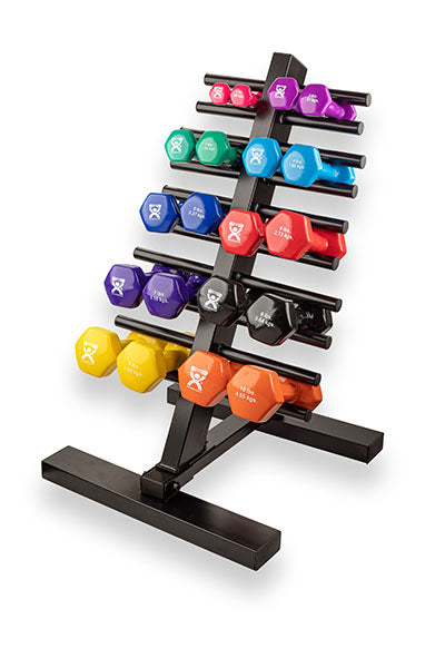 CanDo Vinyl Coated Dumbbell, 20 Piece Set