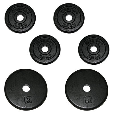 Iron Disc Weight Plates - 20 lb set