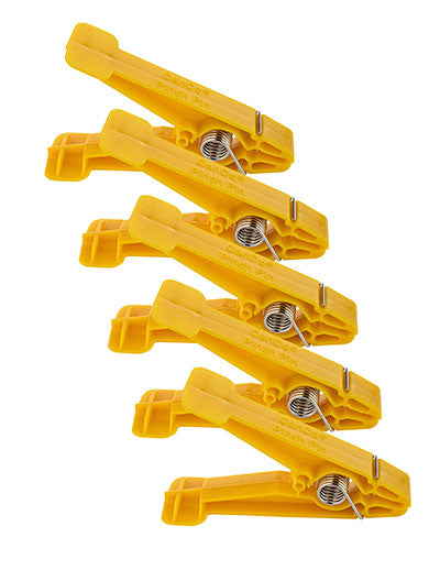 CanDo Graded Pinch Finger Exerciser, Replacement Pinch Pins, Set of 5 (1 ea: yellow, red, green, blue, black)