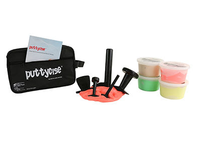 Puttycise Theraputty tool - 5-tool set with 4 x 1 lb putties, with bag