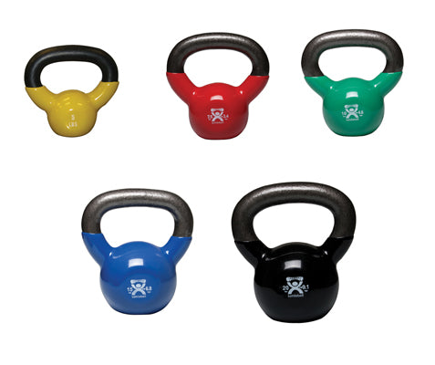 CanDo vinyl-coated kettlebell - 5-piece set