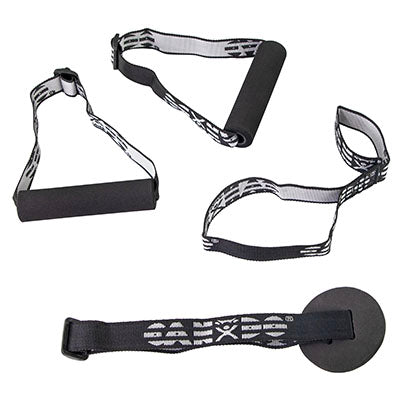 CanDo Exercise Band - Accessory - Kit, 1 each: loop stirrup, door disc, handle (pair)