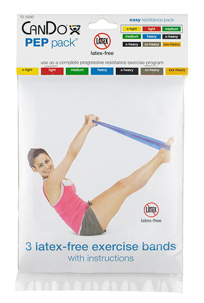 CanDo Latex-Free Exercise Band PEP Pack