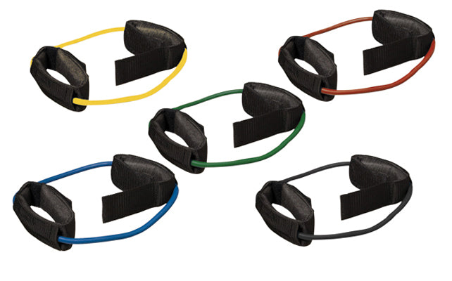 CanDo Exercise Tubing with Cuff Exerciser - 5-piece set