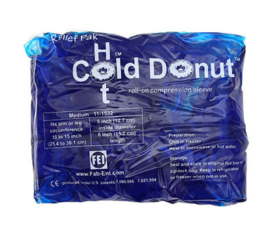 Relief Pak Cold n' Hot Donut Compression Sleeve, Case of 10/20