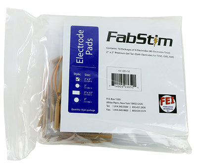 FabStim Electrode, 40/bag (10 Sheets of 4)