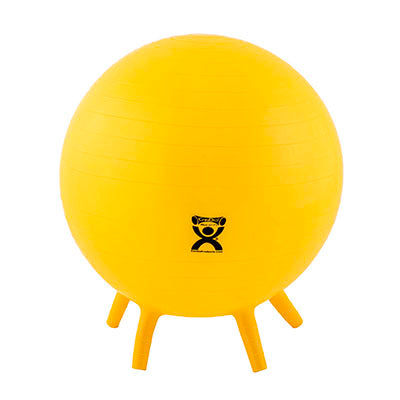 CanDo Inflatable Exercise Ball - with Stability Feet