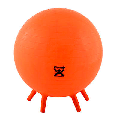 CanDo Inflatable Exercise Ball - with Stability Feet