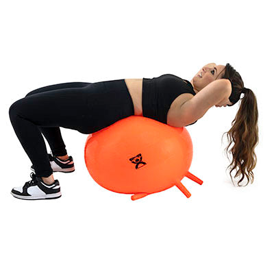 CanDo Inflatable Exercise Ball - with Stability Feet