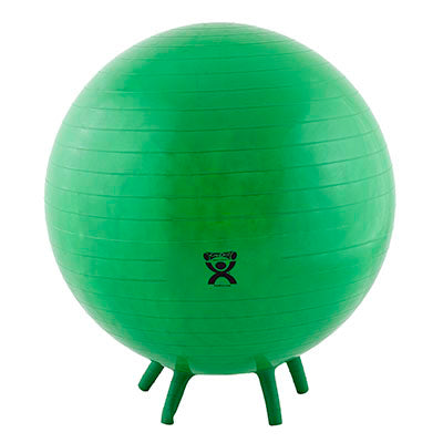 CanDo Inflatable Exercise Ball - with Stability Feet