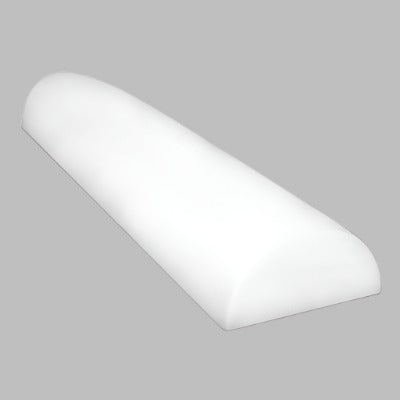 CanDo Half-Round Foam Roller, White PE Foam