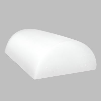 CanDo Half-Round Foam Roller, White PE Foam