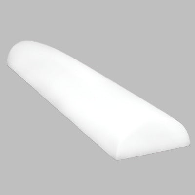 CanDo Half-Round Foam Roller, White PE Foam