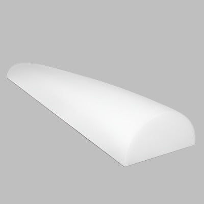 CanDo Half-Round Foam Roller, White PE Foam